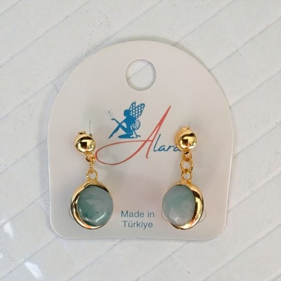 NEW!!! Alara Blue Turkiye Earrings - Picture 3 of 6